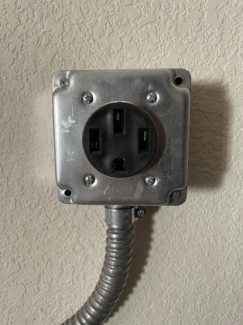 NEMA 14-50 outlet installed for Electrical Panel Upgrade in Renton